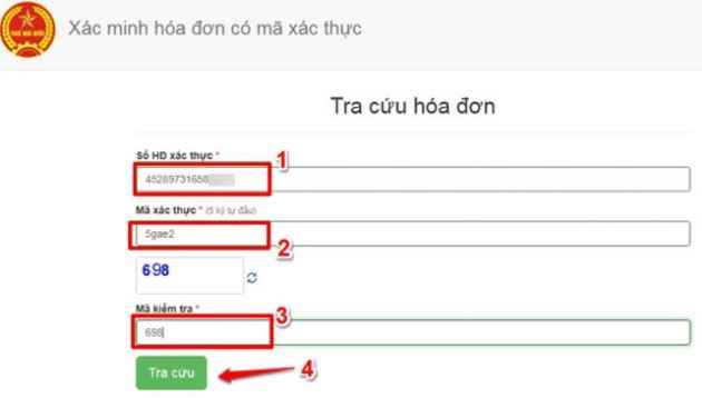 Tra cứu phát hành hóa đơn điện tử
