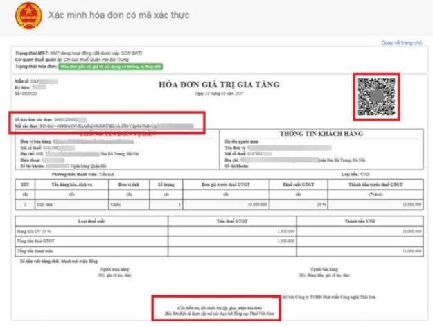 Kiểm tra hóa đơn điện tử hợp lệ