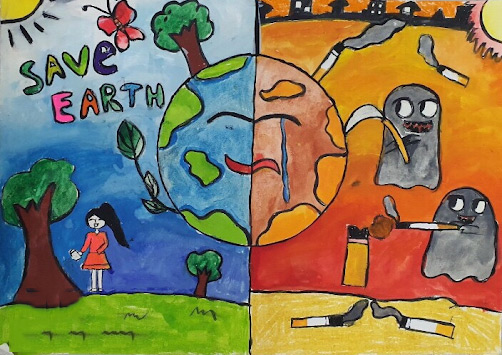 Vẽ tranh thế giới không khói thuốc 5 Vẽ tranh thế giới không khói thuốc 5