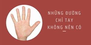 Tìm hiểu những đường chỉ tay xấu, không nên có