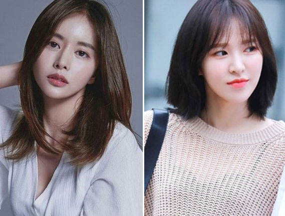 Tóc layer nữ mặt tròn