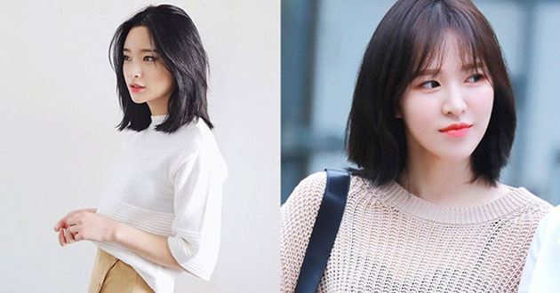 Tóc layer nữ mặt tròn