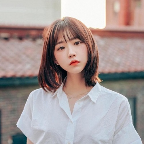 Tóc tỉa layer ngắn cho mặt tròn Tóc tỉa layer ngắn cho mặt tròn