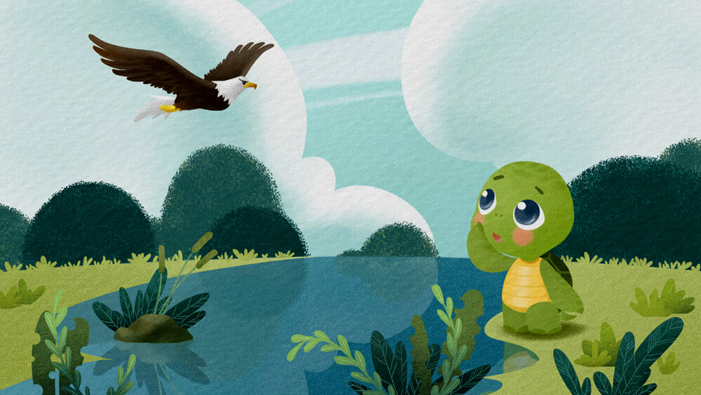 Truyện ngụ ngôn Rùa học bay Truyện ngụ ngôn Rùa học bay