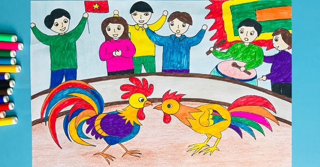 Tranh vẽ đề tài lễ hội Tranh vẽ đề tài lễ hội