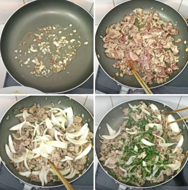 Cách làm thịt nai xào lá lốt