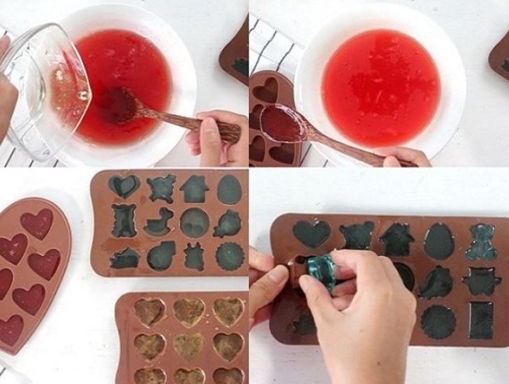 Cách làm kẹo chip chip dẻo cho bé từ lá gelatin