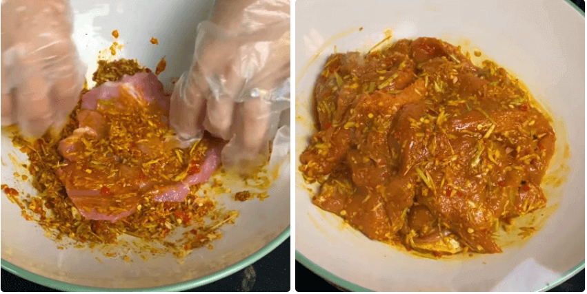 Cách làm thịt heo khô giả bò bằng nồi chiên không dầu