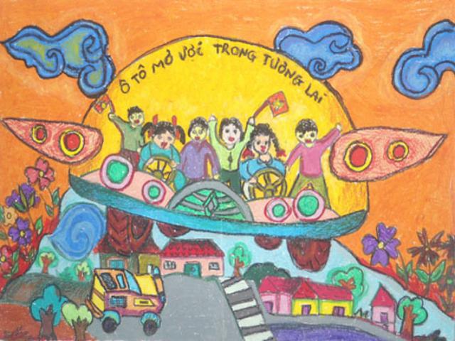 Vẽ ô tô mơ ước bảo vệ môi trường Vẽ ô tô mơ ước bảo vệ môi trường