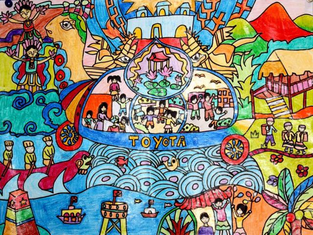 Vẽ ô tô mơ ước Toyota Vẽ ô tô mơ ước Toyota