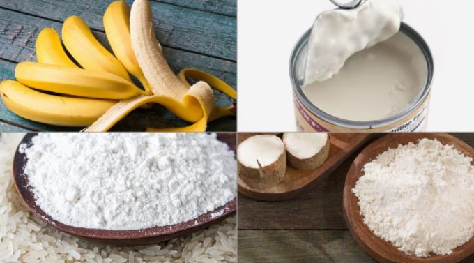 Nguyên làm bánh chuối hấp nước cốt dừa