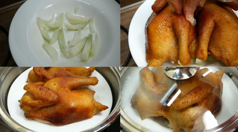 Cách làm gà hấp muối Đài Loan