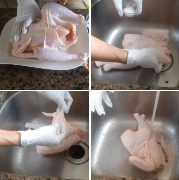 Cách làm gà hấp muối kiểu người Hoa