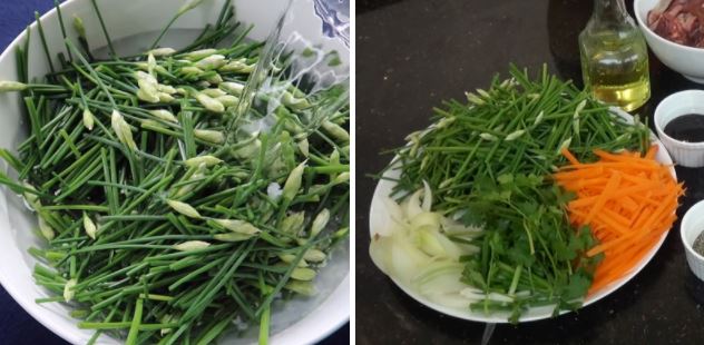 Cách làm miến xào lòng gà