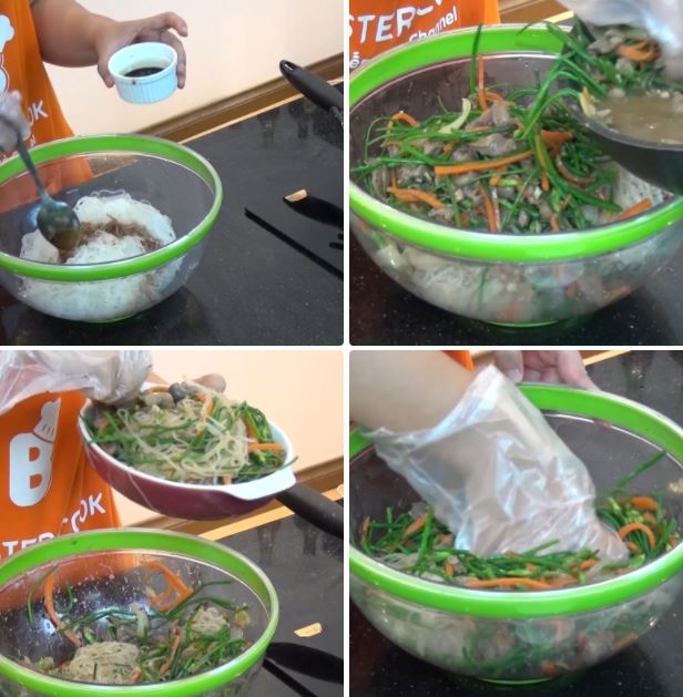 Cách làm miến xào lòng gà