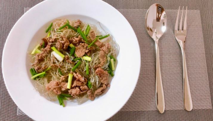 Cách làm miến xào thịt bò