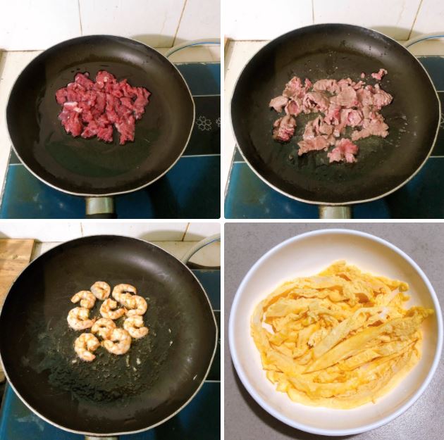 Cách làm miến xào thập cẩm