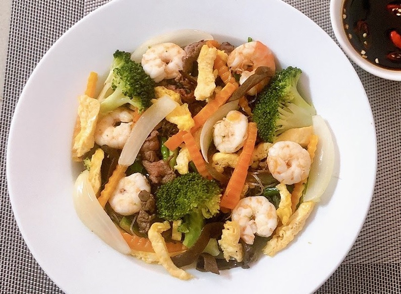 Cách làm miến xào thập cẩm Cách làm miến xào thập cẩm