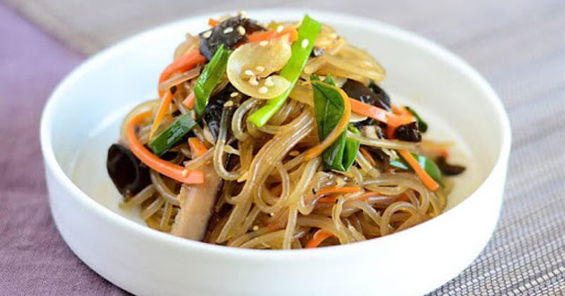 Miến xào chay Miến xào chay