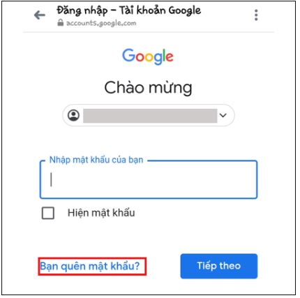 Cách lấy lại mật khẩu Gmail không cần số điện thoại
