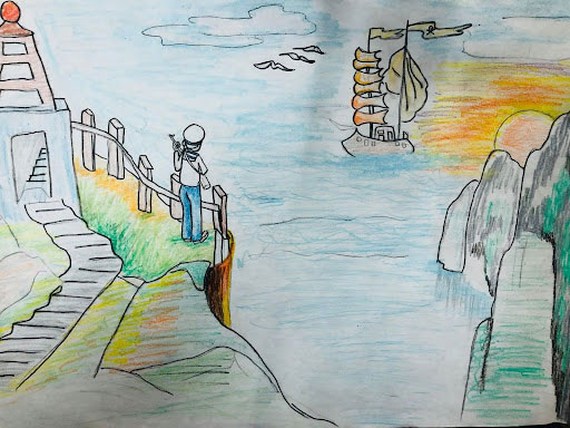 Vẽ tranh biển đảo quê hương