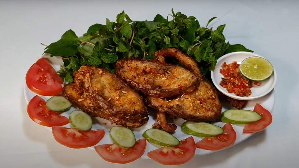 Cá chép giòn nướng muối ớt Cá chép giòn nướng muối ớt
