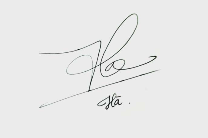 Các mẫu chữ ký theo tên đẹp, đơn giản, hợp phong thủy