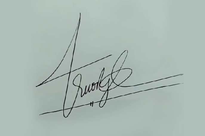 Các mẫu chữ ký theo tên đẹp, đơn giản, hợp phong thủy