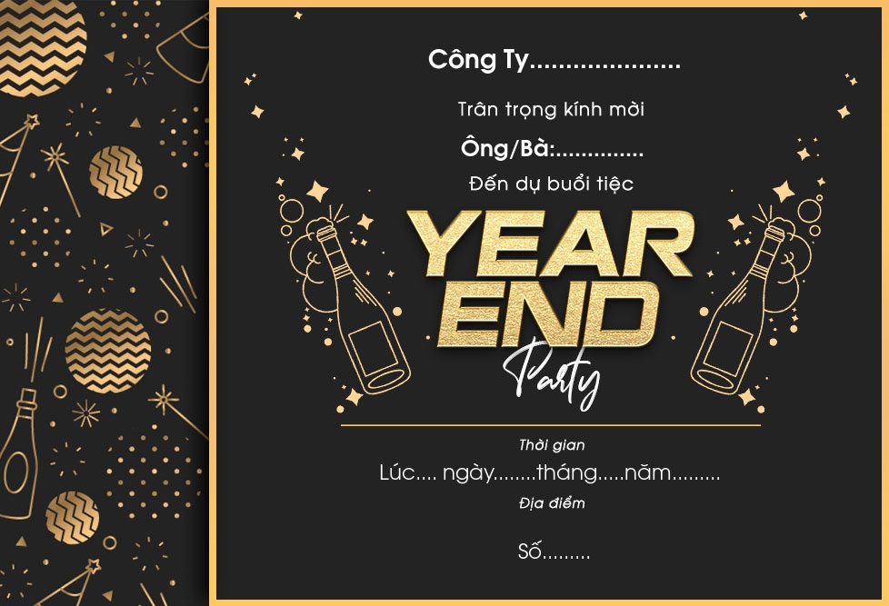 Thiệp mời tất niên Thiệp mời tất niên