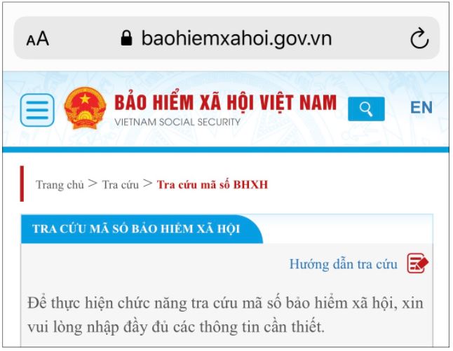 Cách tra cứu BHXH bằng CMND hoặc CCCD cực đơn giản