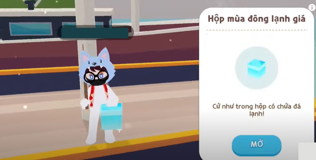 Cách câu hộp sự kiện mùa đông trong Play Together