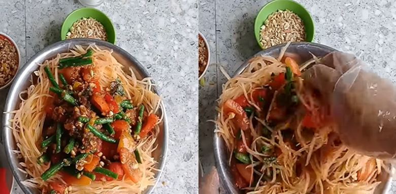 Cách làm gỏi đu đủ Thái Lan Ty Thy chuẩn vị