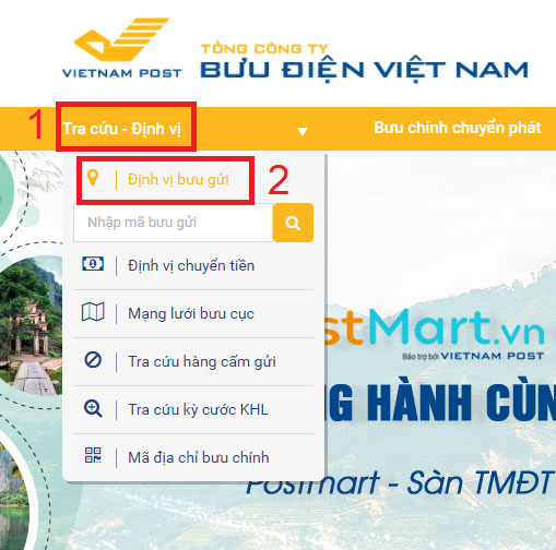 Cách tra vận đơn