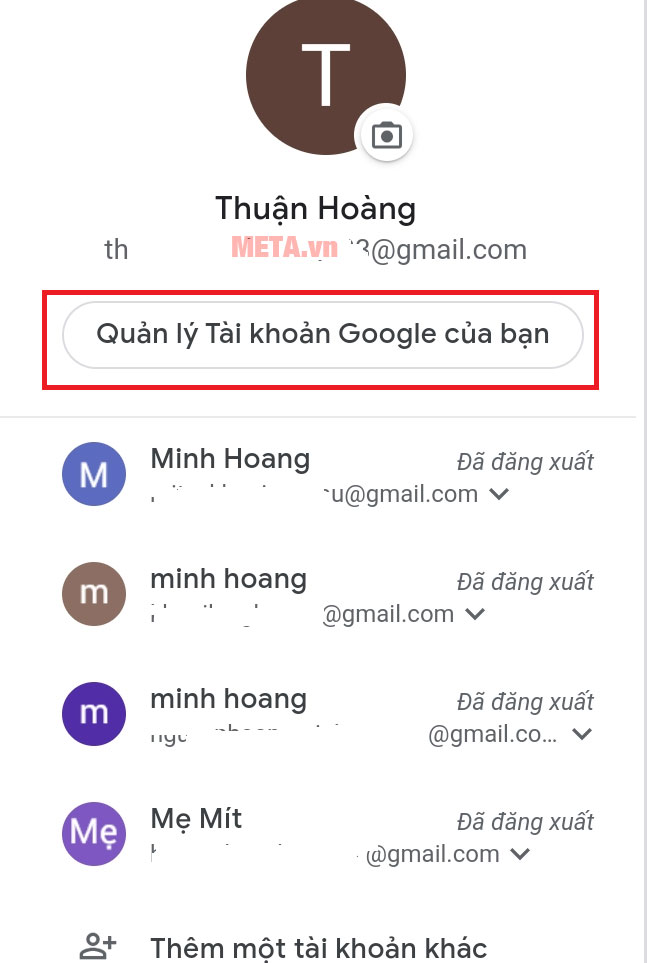 Cách xóa tài khoản Google