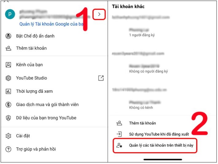Cách xóa tài khoản Google trên iPhone