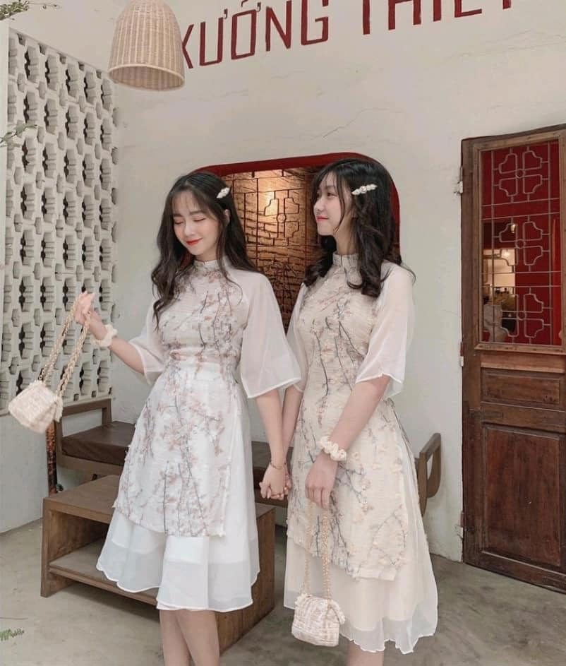 Mẫu áo dài ngày Tết đẹp