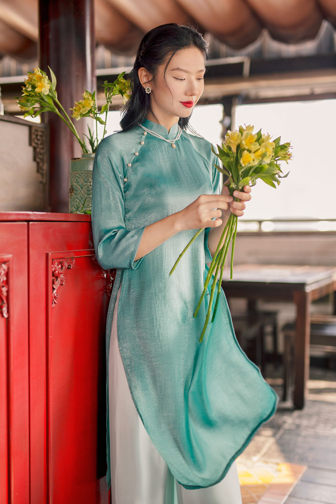 Mẫu áo dài ngày Tết đẹp