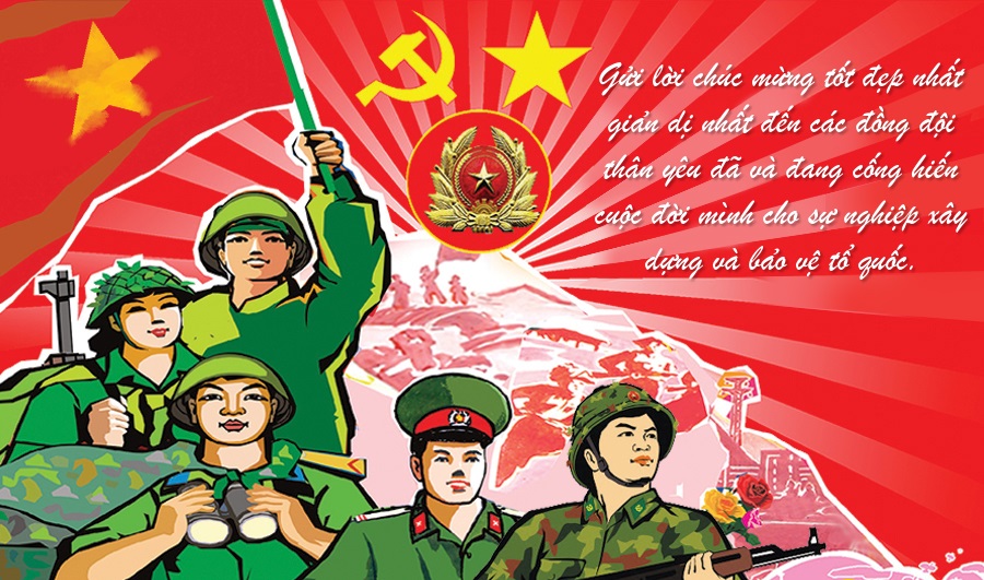 Mẫu thiệp chúc mừng ngày 22 tháng 12 đẹp, ý nghĩa nhất