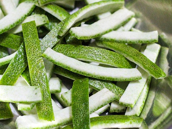 Cách làm mứt cùi bưởi