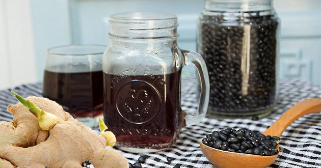 Nước đậu đen gừng