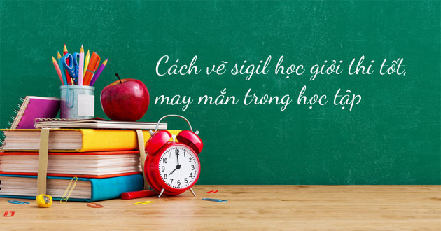 Cách vẽ bùa may mắn trong học tập Cách vẽ bùa may mắn trong học tập