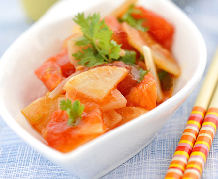 Cách làm khoai tây xào cà chua Cách làm khoai tây xào cà chua