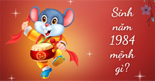 Sinh năm 1984 mệnh gì, tuổi con gì, hợp màu gì, hợp số nào?