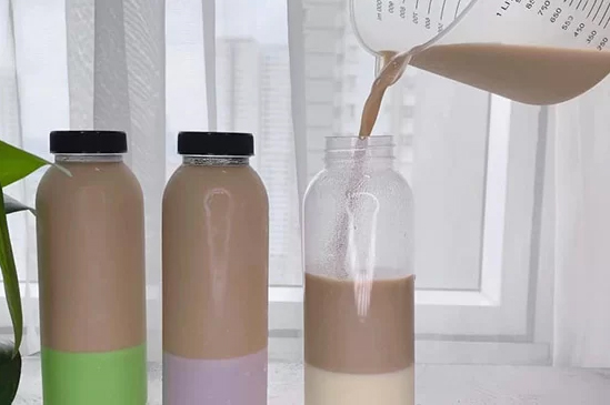 Thành phẩm món trà sữa panna cotta