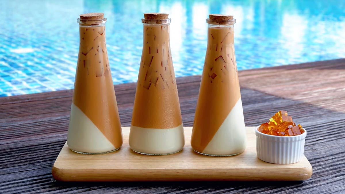 Hướng dẫn cách làm trà sữa panna cotta