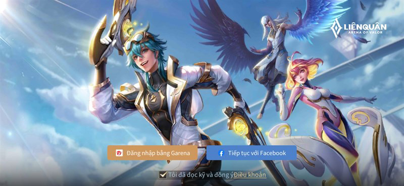 Truy cập vào game Liên Quân