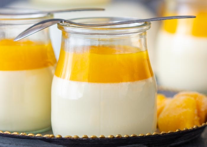 Cách làm panna cotta xoài