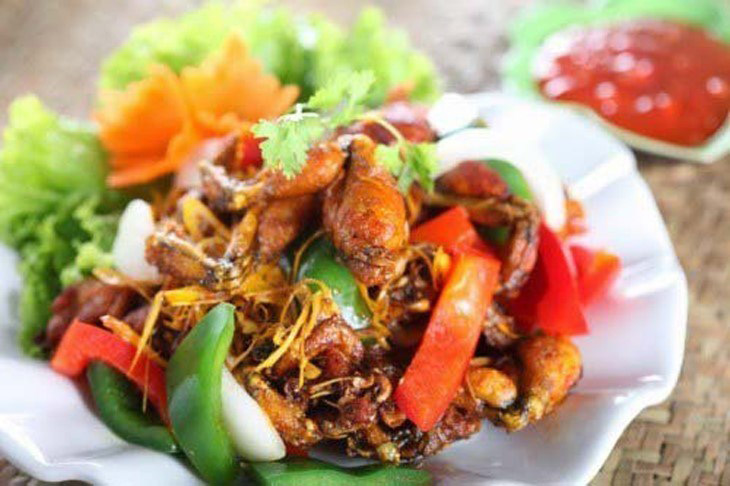 Cách làm ếch xào sả ớt đơn giản