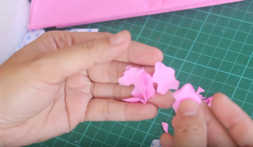 Cách làm hoa đào bằng giấy Cách làm hoa đào bằng giấy