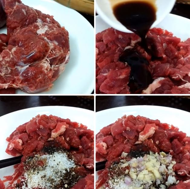 Cách làm măng tây xào thịt bò ớt chuông